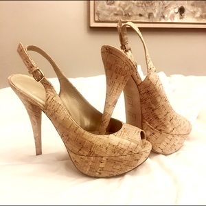 Stuart Weitzman Peep Toe Platform Pumps